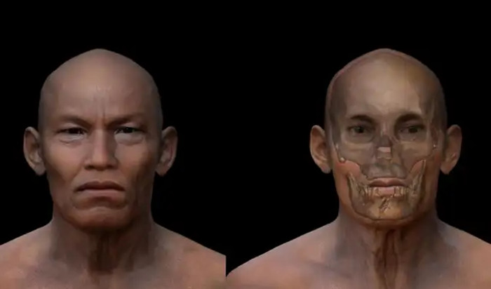 The digital facial reconstruction of the Punín-2 skull