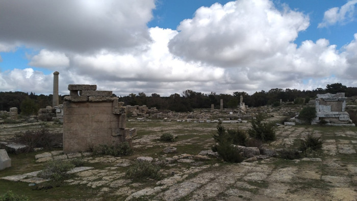 The ruins of ancient Cyrene in eastern Libya.