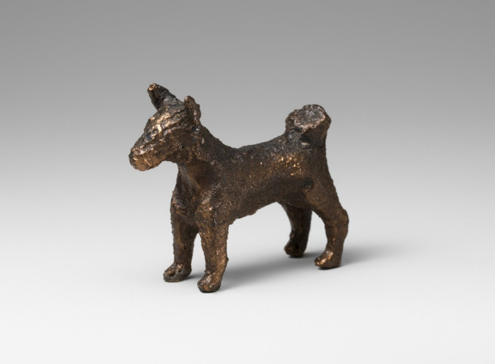 Bronze statuette of a dog, part of the Nimrud dogs