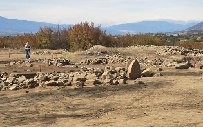 Ancient Thracian settlement near Vasil Levski, Bulgaria